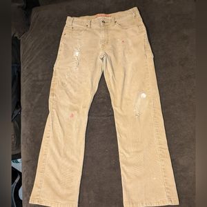 Distressed Dickies painter's pants
